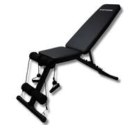 NORTHERN Folding Weight Bench - Adjustable Incline Decline Gym Bench with Resistance Bands for Strength Training & Home Gym Workouts