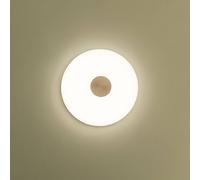 Northern Glint LED wall light, Ø 36 cm, glass, opal white