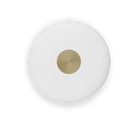 Northern - Glint Wall Lamp Large Opal White/Brass - Brushed Brass