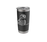 Northern Goshawk Line Art Birdwatcher Stainless Steel Insulated Tumbler