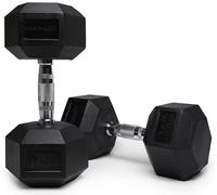 Northern Hex Cast Iron Dumbbells Set - 2 x 17.5Kg