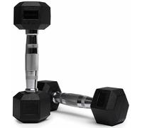Northern Hex Dumbbell Set Rubber Heavy Weights with Metal Handles Anti-Rolling for Weight Lifting Bodybuilding Exercise Workout Strength Training Home Gym 1kg-50kg Pairs Sets (2KG x2 Dumbbells)