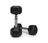NORTHERN Hex Dumbbells Pair 1KG-10KG Pairs with Metal Handles Anti-Rolling Sports Weights Sets Home Gym Equipment Workout Fitness Hexagonal Rubber Coated Kit Weight Lifting Exercise Strength Training