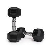 NORTHERN Hex Dumbbells Pair 1KG-10KG Pairs with Metal Handles Anti-Rolling Sports Weights Sets Home Gym Equipment Workout Fitness Hexagonal Rubber Coated Kit Weight Lifting Exercise Strength Training