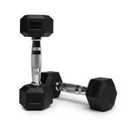 NORTHERN Hex Dumbbells Pair 1KG-10KG Pairs with Metal Handles Anti-Rolling Sports Weights Sets Home Gym Equipment Workout Fitness Hexagonal Rubber Coated Kit Weight Lifting Exercise Strength Training