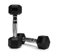 NORTHERN Hex Dumbbells Pair 1KG-10KG Pairs with Metal Handles Anti-Rolling Sports Weights Sets Home Gym Equipment Workout Fitness Hexagonal Rubber Coated Kit Weight Lifting Exercise Strength Training