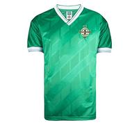 Northern Ireland 1986 Shirt Green Large Polycotton