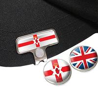 NORTHERN IRELAND ELITE HAT OR CAP CLIP WITH 2 GOLF BALL MARKERS