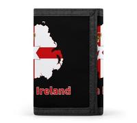Northern Ireland Flag Funny Trifold Wallet RFID Blocking Front Pocket Wallets with ID Window Gifts for Men Women