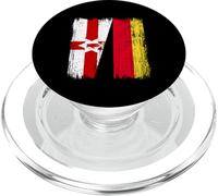Northern Ireland Germany Half Flag PopSockets PopGrip for MagSafe