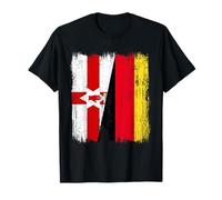 Northern Ireland Germany Half Flag T-Shirt