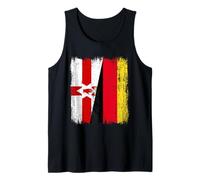 Northern Ireland Germany Half Flag Tank Top