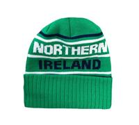 Northern Ireland Green and White Ski Hat - Ultimate N.Ireland Supporters Winter Hat for Comfort and Warmth (UK, Alpha, One Size, Bronx Hat)