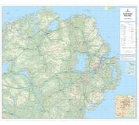 Northern Ireland Laminated Wall Map Poster - Large Road & Travel Planner