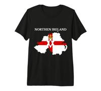 Northern Ireland Map Flag Makes a Gift for Northern Irish. Premium T-Shirt