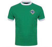 Northern Ireland Official Football Gift Mens Retro No.11 Home Shirt Green XXL