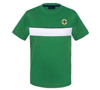 Northern Ireland Official Gift Mens Poly T-Shirt Green White Stripe XL
