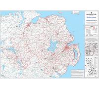 Northern Ireland Postcode Sector Map 36 - Laminated Wall Map