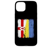 Northern Ireland Ukraine Half Flag Northern Irish Ukrainian Case for iPhone 15 Plus