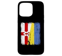 Northern Ireland Ukraine Half Flag Northern Irish Ukrainian Case for iPhone 15 Pro Max