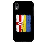 Northern Ireland Ukraine Half Flag Northern Irish Ukrainian Case for iPhone XR