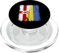 Northern Ireland Ukraine Half Flag Northern Irish Ukrainian PopSockets PopGrip for MagSafe