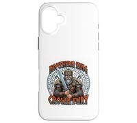 Northern King Crown Fury Norse Warrior Art Case for iPhone 16 Plus