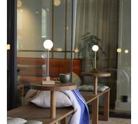 Northern LED rechargeable table lamp Snowball, grey-beige, 2,700 K