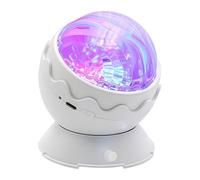 Northern Light Projector Dinosaur Egg Shape Ocean Wave Ceiling Projector RGB 2-in-1 Projector Lamp for Bedroom Living Room Party