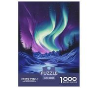 Northern Lights 1000 Piece Jigsaw Puzzle For Adults Family Challenge Toys Stress Relief Puzzle Exercise The Memory of The Brain for Men, Women, Elders, Seniors 38x26cm/1000pcs
