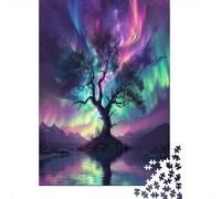 Northern Lights 1000 Piece Jigsaw Puzzles for Adults Jigsaw Puzzles for Adults Educational Game Challenge Toy 1000 Pieces Puzzles for Adults 1000pcs (75x50cm)