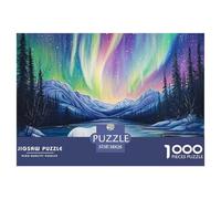 Northern Lights 1000 Pieces Jigsaw Puzzles For Adults And Kids Natural Scenery Fun Brainteasing Colourful Creativity Gift Giving 38x26cm/1000pcs