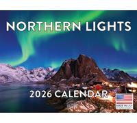 Northern Lights Calendar 2026 Wall
