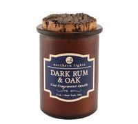 Northern Lights Spirit Dark Rum and Oak Jar Candle Brown