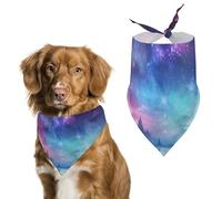 Northern Lights Dog Bandana Triangle Dog Scarf Washable Polyester Dog Bibs Cute Pet Bandana for Medium Large Dogs Puppy and Cats