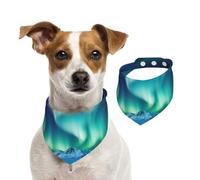 Northern Lights Dog Bandanas,Summer Bandanas for Dogs Washable Adjustable Dog Triangle Scarf Bibs Cute Pet Bibs for Medium Large Dogs Puppy and Cats Large