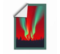 Northern Lights Eruption Scenic & Cityscapes Unframed Wall Art Print A1 (84.1×59.4cm), Wall Decor for Living Room, Bedroom, Office & Home, Art Gift