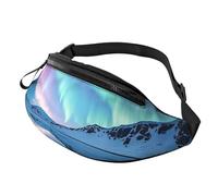Northern Lights Fanny Pack Waist Bag For Men Women, Lightweight Adjustable Belt Bag Fashion Hip Bum Bag For Travel Hiking Running