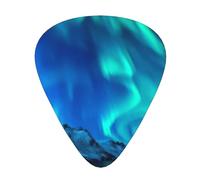 Northern Lights Guitar Picks with Boreal Lights Print 12 Pieces for Electric Guitar Ukulele Accessory Gift for Girls