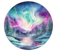 Northern Lights in Norway 1000 Piece Jigsaw Puzzle for Kids And Adults Fantasy Style Challenging Puzzles Educational Games Creativity & Gift Giving 1000pcs (67.5x67.5cm)