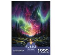Northern Lights in Norway Jigsaw Puzzles Puzzle for Adults Kids. 1000 Pieces Whimsical Challenge Toy Educational Games Home Decoration for Adults& Kids Age 14 Years Up 70x50cm/1000pcs