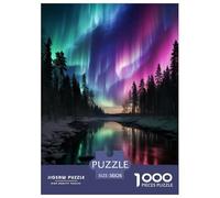 Northern Lights in Norway Jigsaw Puzzles Puzzles for Adults Kids. 1000 Pieces Great Gifts Challenge Toy Educational Game Home Decoration for Adults& Kids Age 14 Years Up 38x26cm/1000pcs