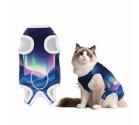 Northern Lights in The Andes Mountains Custom Patterned Surgery Suit for Dogs Cat- Post-Surgery Recovery, Wound Care, and Anxiety Relief - Soft Cotton Dog Pajamas with Full Belly Coverage Large