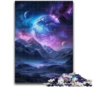 Northern Lights Jigsaw Puzzles for Adults 1000 Jigsaws,Help The Brain Exercise Addictive Toys to Cultivate Patience Parent-child Interaction (38X26cm)