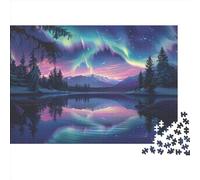 Northern Lights Jigsaw Puzzles for Adults 1000 Piece for Adults Educational Game Challenge Toy 1000 Pieces Puzzles for Adults Jigsaw Puzzle 1000pcs (75x50cm)