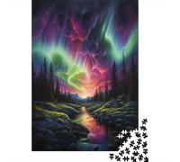 Northern Lights Jigsaw Puzzles Jigsaw Puzzles 1000 Pieces for Adults 1000 Piece Puzzle Educational Games Home Decoration Puzzle1000pcs (75x50cm)