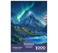 Northern Lights Jigsaw Puzzles Puzzle for Adults Kids. 1000 Piece Art Impossible Challenge Toy Educational Game Home Decoration for Educational Games Gifts 70x50cm/1000pcs