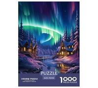 Northern Lights Jigsaw Puzzles Puzzle for Adults Kids. 1000 Piece Great Gifts Challenge Toy Educational Games Home Decoration for Educational Games Gifts 70x50cm/1000pcs