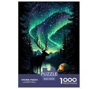 Northern Lights Jigsaw Puzzles Puzzle for Adults Kids. 1000 Pieces Great Gifts Challenge Toy Educational Game Home Decoration for Adults& Kids Age 14 Years Up 70x50cm/1000pcs