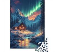 Northern Lights Jigsaw Puzzles Puzzle for Adults Kids. 1000 Pieces Impossible Challenge Toy Educational Game Home Decoration for Adults& Kids Age 14 Years Up 1000pcs (75x50cm)